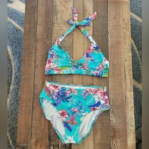 NWOT Venus Floral Women's Bikini - Blue and Pink, Medium/8